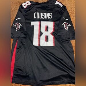 Nike New Kirk Cousins #18 Atlanta Falcons OnField Game Jersey Black Men’s XL